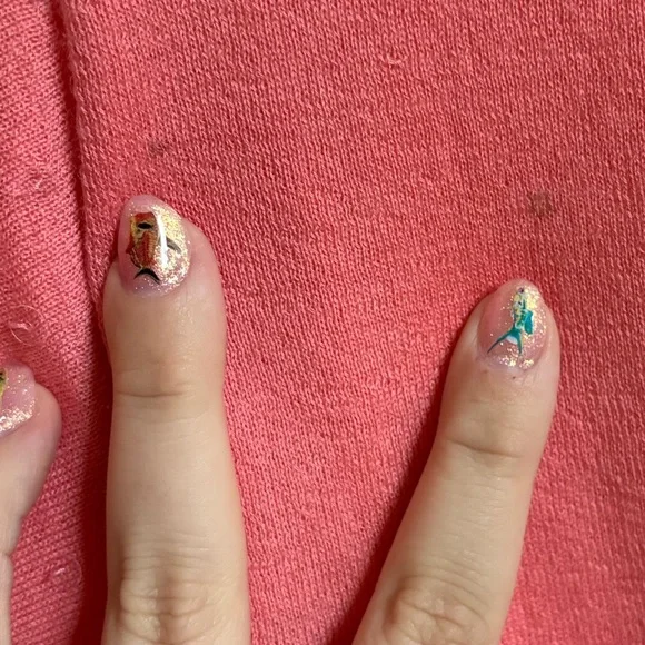 VTG Y2K Bebe Sequined 100% Cashmere Pink Bat Wing Sweater - Picture 6 of 8